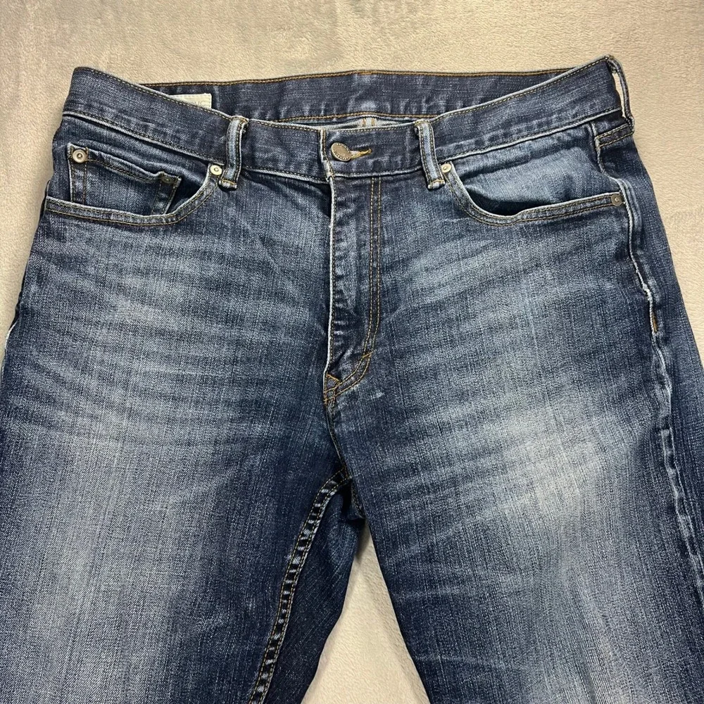 BANANA REPUBLIC Bootcut Jeans Mens 34x32 Blue Good Stretch Denim Western Casual